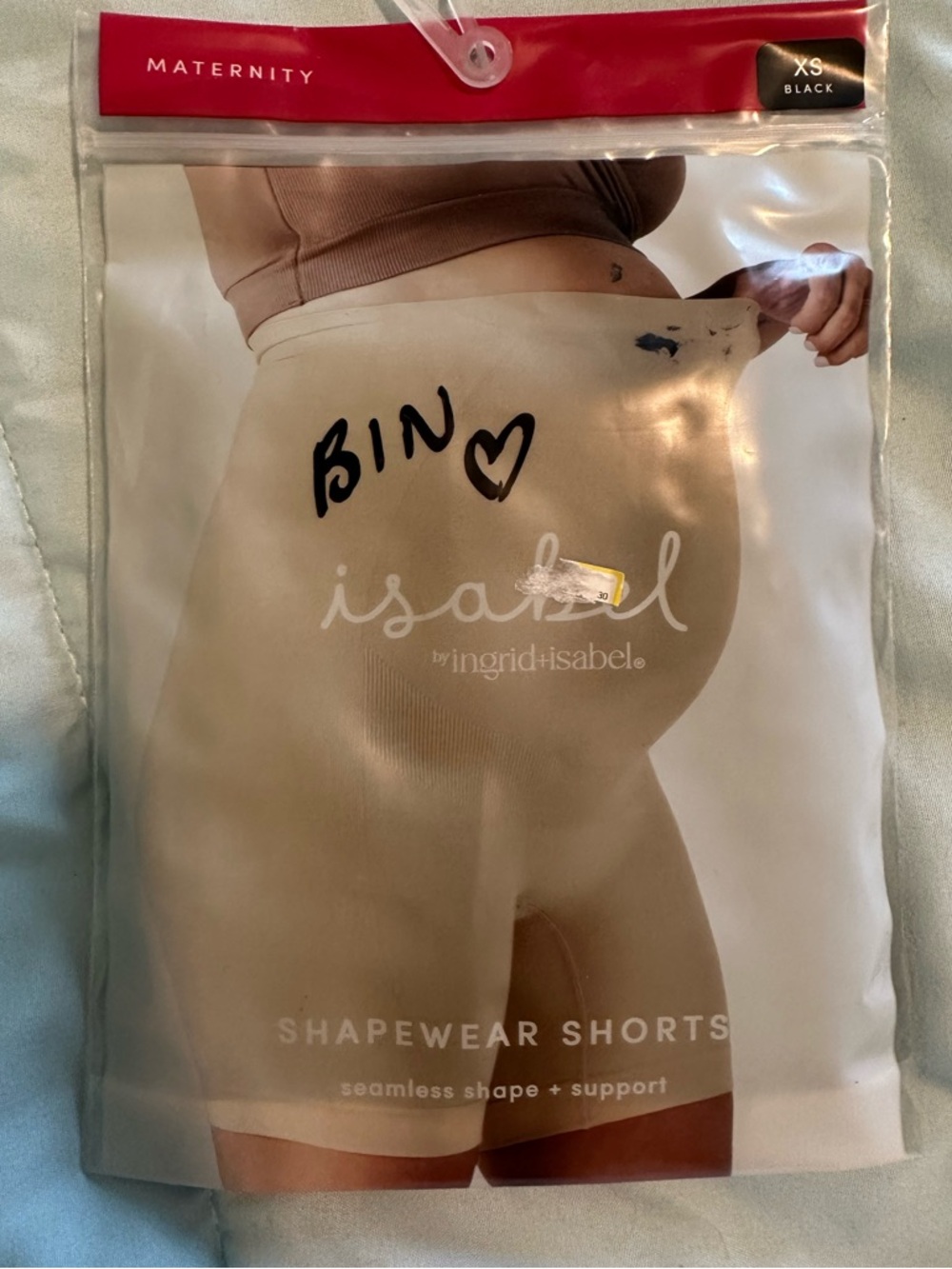 Isabel by Ingrid + Isabel Black Maternity Shapewear Shorts